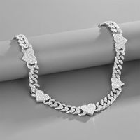 Hip-hop Personality Cuban Chain Temperament Butterfly Necklace Adjustable Bracelet Accessories Couple Models main image 3