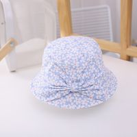 Korean Version Of Big Bow Flower Fisherman Hat Wide-brimmed Flat-top Basin Hat sku image 2