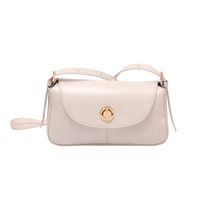 New Spring Textured Small Bag Trend Casual Retro One Shoulder Messenger Solid Color Small Square Bag sku image 1