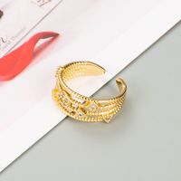 Fashion Multi-layer Geometric Star Moon Ring Wholesale Jewelry sku image 1