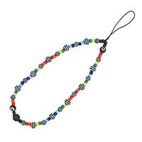 Rainbow Glass Thread Beads Personality Anti-lost Mobile Phone Chain Lanyard main image 6