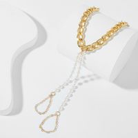Fashion Creative Alloy Chain Bracelet Pearl Long Jewelry Accessories main image 5