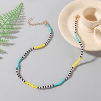 Bohemian Contrast Color Miyuki Bead Necklace Beaded Jewelry main image 5