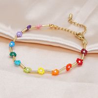 Fashion Miyuki Bead Bracelet Beaded Rainbow Daisy Bracelet main image 1