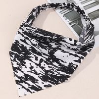 European And American New Triangle Tie-dye Elastic Hairband main image 4