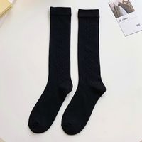 College Style Calf Socks Spring And Autumn Middle Tube Socks Striped Hollow Cotton Socks sku image 6