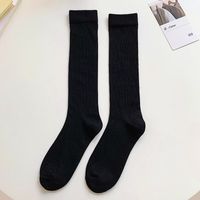 College Style Calf Socks Spring And Autumn Middle Tube Socks Striped Hollow Cotton Socks sku image 9