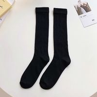 College Style Calf Socks Spring And Autumn Middle Tube Socks Striped Hollow Cotton Socks sku image 10