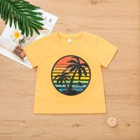 Children's Seaside Beach Shorts Set Summer Boys And Girls Short-sleeved T-shirt 2-piece Set main image 4