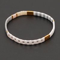 Bohême Couleur Transparente Miyuki Perles Empilées Bracelet Tila main image 4
