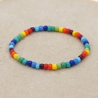 New Glass Beads Colorful Enamel Small Bracelet Female Summer Hand-beaded Bracelet main image 5