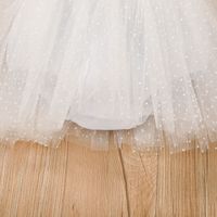 2022 Summer White Girl Princess Skirt Girl Baby New Flying Sleeve Mesh Skirt Wholesale main image 4