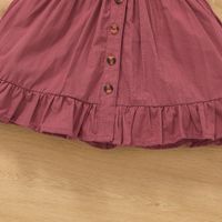 2022 Wholesale New Girls Vest Dress Casual Children's Solid Color Sleeveless Skirt main image 5