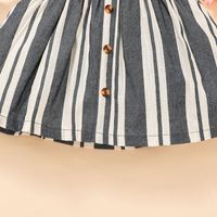 Children's Clothing 2022 Summer Style Little Girl Striped Suspender Skirt Children's Dress main image 4