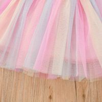 New Summer Little Girl Mesh Skirt Casual Letter Vest Skirt Wholesale main image 5