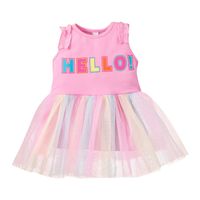 New Summer Little Girl Mesh Skirt Casual Letter Vest Skirt Wholesale main image 6