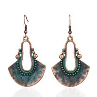 Bohemian Geometric Fan-shaped Retro Alloy Earrings Wholesale sku image 3