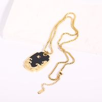 Retro Geometric Stainless Steel Plating Pendant Necklace 1 Piece main image 5