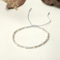 Bohemian Myuki Beads Handmade Woven Freshwater Pearl Rope Bracelet sku image 4