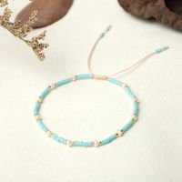 Bohemian Myuki Beads Handmade Woven Freshwater Pearl Rope Bracelet sku image 3