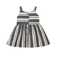 Girl Baby Dress Wholesale European And American Striped Suspender Skirt Wholesale sku image 1