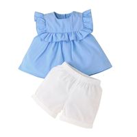 Children's Casual Summer Shorts Set Children's Vest Top Shorts Two-piece Set sku image 2