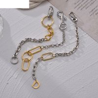 New Stitching Two-color Men And Women Geometric Alloy Bracelet main image 3