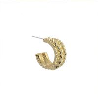 Retro Alloy C-shaped Twisted Irregular Geometric Stud Earrings Wholesale main image 5