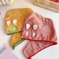 Cartoon Female Coral Fleece Absorbent Quick-drying Turban Thickened Children's Cute Towel main image 1