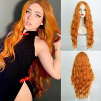 Women's Wig Long Curly Hair Fluffy Water Ripple Wig Headgear Wigs sku image 1