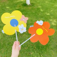 Creative Cartoon Children Students Summer Cute Mini Portable Plastic Hand Fan main image 3