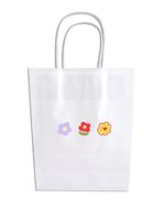 Cute Color Small Flowers Double-sided Printing White Simple Tote Shopping Gift Bag main image 2