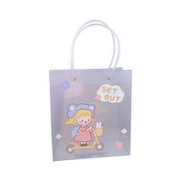 Cute New Cartoon Girl Portable Shopping Packaging Gift Bag Storage main image 6