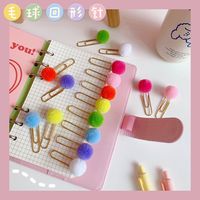 Fashion Cute Creative Metal Paper Clip Bookmark Color Candy Office Stationery main image 3