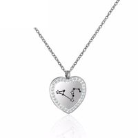 Fashion 12 Constellation Necklace Simple Titanium Steel Clavicle Chain main image 3