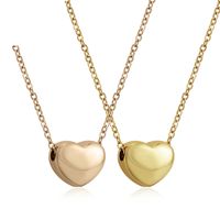 Fashion Heart-shaped Necklace Simple Stainless Steel Clavicle Chain main image 3