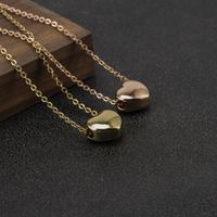 Fashion Heart-shaped Necklace Simple Stainless Steel Clavicle Chain main image 4