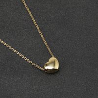 Mode Herzförmige Halskette Einfache Schlüsselbeinkette Aus Edelstahl main image 5