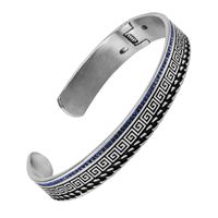 Korean Trend Fine Diamond-encrusted Titanium Steel Open Bracelet main image 5