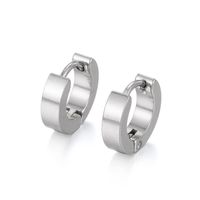 Simple Geometric Plain Stainless Steel Fashion Earrings Wholesale main image 1
