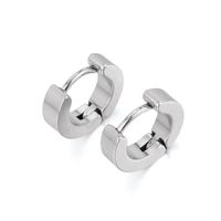 Simple Geometric Plain Stainless Steel Fashion Earrings Wholesale main image 4
