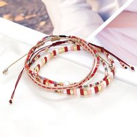 New Bohemian Style Red Series Tila Beads Hand-beaded Small Bracelet main image 4