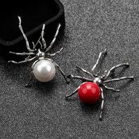 Modische Metall Nachahmung Perle Spinne Insekt Corsage Legierung Brosche Kleidungszubehör main image 1