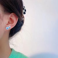 Korean Style Fashion Simple Geometric Flower Earrings Set main image 3