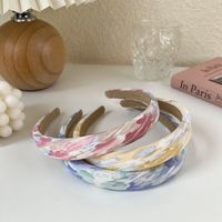 Vintage New Color Fabric Headband Tie-dye Watercolor Cute Headband Wholesale main image 1