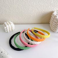 Simple Fold Solid Color Candy-colored Plaid Headband Wholesale main image 6