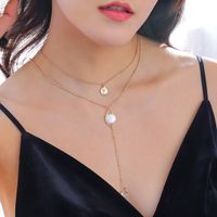 Fashion Multi-layer Necklace Freshwater Pearl Alloy Necklace main image 2