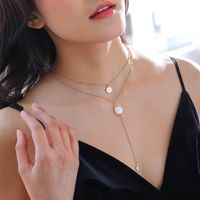 Fashion Multi-layer Necklace Freshwater Pearl Alloy Necklace main image 5