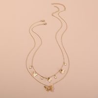 Simple Fashion Butterfly Star Multi-layer Alloy Necklace main image 3