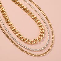 Fashion Hip-hop Simple Multi-layer Necklace Alloy Clavicle Chain main image 5